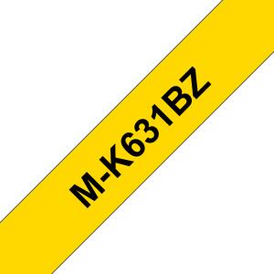 M-tape 12mm Black On Yellow Single Pack (m-k631)                                                     tape 8m non-laminated