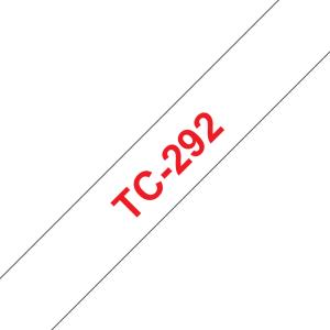 Tape 9mm Red On White (tc292)                                                                        tape 7,7m laminated
