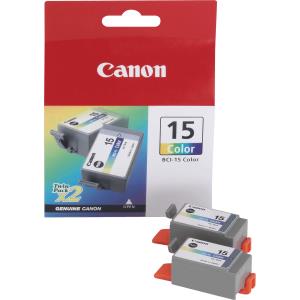 Ink Cartridge - Bci-15 - Standard Capacity 2x7.5ml - 100 Pages - 2-pack (2) color 2x50pages