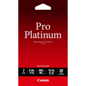 Photo Paper Pro Platinum Pt-101 4x6 20sh (2768b013)                                                  sheet white PT101 300gr
