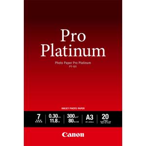Photo Paper Pro Platinum Pt-101 A3 20sh (2768b017)                                                   A3 (297x420mm) 20sheet white PT101 300gr