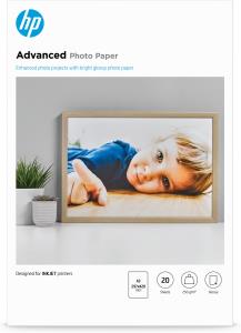 Advanced Glossy Photo Paper 250g/m A3 297x420mm 20-sheet                                            A3 (297x420mm) 20sheet white 250gr