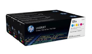 Toner Cartridge - No 131A - CMY - Tri-Pack 3x1800pages