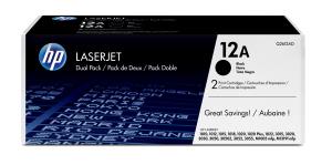 Toner Cartridge - No 12A - 2k Pages - Black - Dual Pack 2x2000pages