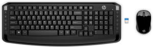 Wireless Keyboard and Mouse 300 - Qwerty Int'l 3ML04AA#ABB wireless black