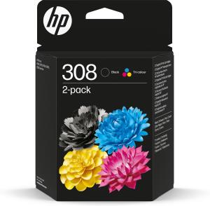 Ink Cartridge - No 308 - Black/Tri-Color  160/120pages