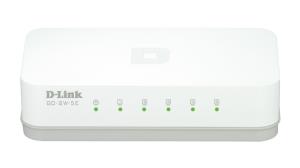 Switch Dlink Go Go-sw-5e 5-port Standalone 5xRJ45 white unmanaged