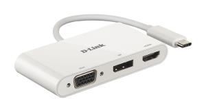 Dub-v310 USB-c To Hdmi / Vga / DisplayPort Adapter HDMI+ Display+VGA Port