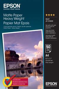 Paper Matte Heavyweight A4 50-sheet (c13s041256)                                                     sheet white 167gr matt heavy