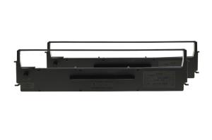 Black Ribbon Cartridge For Lx-350/300+/300+ii. Dualpack 2x4million signs nylon
