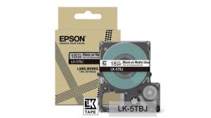 Tape Cartridge - Lk-5tbj - 18mm - Matte Clear/ Black  LK5TBJ tape matte 8m