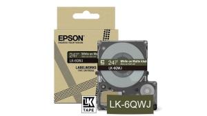 Tape Cartridge - Lk-6qwj - 24mm - Matte Khaki/white  LK-6QWJ tape matte 8m