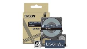 Tape Cartridge - Lk-6hwj - 24mm - Matte Navy/ White  LK-6HWJ tape matte 8m