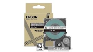 Tape Cartridge - Lk-4twj - 12mm - Matte Clear / White LK4TWJ tape matte 8m