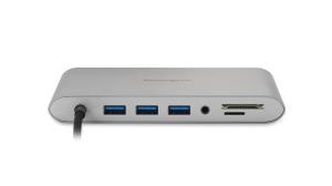 Dual Video Driverless Mobile Dock UH1440P USB-C 5Gbps 85W Pass-Through Power - DP/HDMI/VG USB-C video dockingstation dual silver