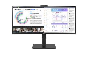 Desktop USB-c Monitor - 34bq77qc-b - 34in - 3440 X 1440 (wqhd) 3440x1440dpi Webcam HDMI RJ45 USB-C IPS