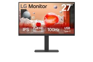 IPS Desktop Monitor - 27BA750-B - 27in - FHD 1920 x 1080 (16:9) - 2x 2W Speakers - Hdmi/ Dp/ Audio/ USB-c/ RJ-45 - Black 1920x1080dpi RJ45 USB-C FHD IPS D