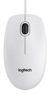 B100 Optical Mouse White 910-003360 3buttons 800dpi 2.4GHzUSB
