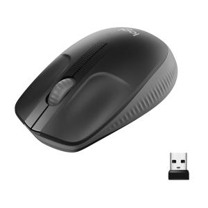 M190 Full-Size Wireless Mouse Charcoal 910-005905 3button 1000dpi USB
