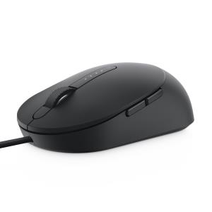 Laser Wired Mouse Ms3220 Black MS3220-BLK 5buttons wired right