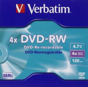 DVD-rw Media 4.7GB 4x 5-pk With Jewel Case                                                           43285 Jewel Case DataLifePlus