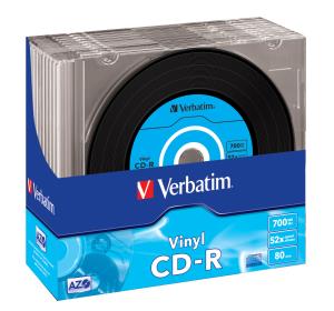 Cdr Recorder Media 700MB 80min 52x Datalife Plus Crystal 10-pk With Slim Case                        43426 slim case vinyl