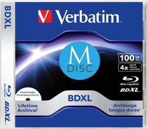 M-disc Bd-r Jewel Case 4x100GB 4x100GB Inkjet Printable                                              43834 XL M-DISC jewel case printable