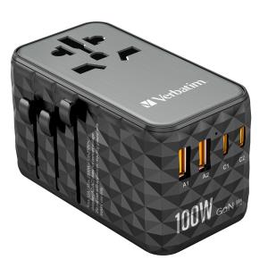 GaN III Universal Travel Adapter 100W 32121 2x USB-C / 2x USB-A travel adapter