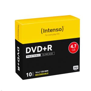 DVD+r 4.7GB 16x(10) Slim Case Printable                                                              4811652 slim case inkjet printable