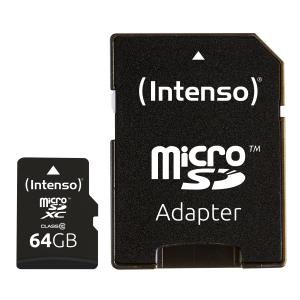 Micro Sdxc Card - 64GB Class 10 + Sd Adapter 341349012MB/s with adapter