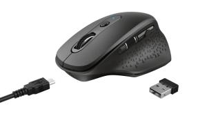Ozaa Rechargeable Wireless Mouse Black 23812 wired black