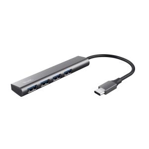 Halyx 4-port USB-c Hub 24948 aluminium grey
