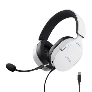 Headset -  Gxt490 Fayzo 7.1 - USB - Stereo 3.5mm - Wired - White 25302 wired white over-ear