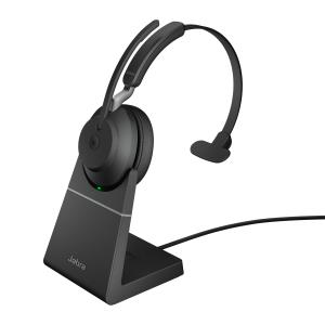 Headset Evolve2 65 MS - Mono - USB-A / BT - Black - with Desk Stand 26599-899-989 wireless BT On-Ear NC