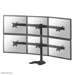 Flat Screen Desk Mount Stand/grommet sixfold 10-27 black