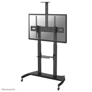 Mobile Flat Screen Floor Stand Height 128-160 Cm mobile floor stand 100kg portable black