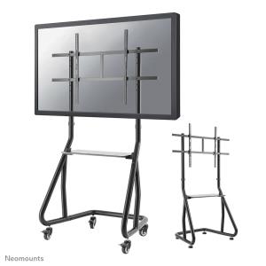 Mobile Flat Screen Floor Stand Trolley Height 152-169 Cm mobile floor stand 100kg portable black
