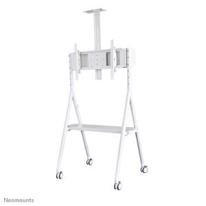 Mobile Flat Screen Floor Stand For 32-65in Screen - White mobile floor stand 50kg portable 32-65