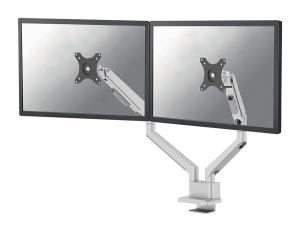 Neomounts DS70-250SL2 Full Motion Monitor Arm Desk Mount For 17-32in Screens - Silver dual 17-34 black