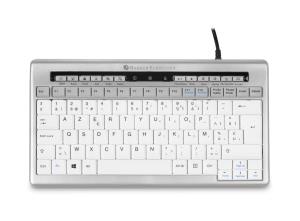 S-board 840 Compact Keyboard Azerty Belgian keyboard BE AZERTY BE USB silver-white