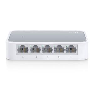 Mini Desktop Switch 5-port 10/100mbps - Tlsf1005d Standalone 5xRJ45 white-grey unmanaged