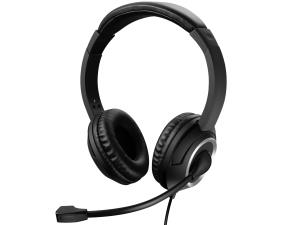 MiniJack Chat Headset - Stereo - 3.5mm MiniJack / 3.5mm - Black 126-15 wired black on-ear 3.5mm