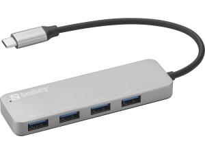 USB-C to 4x USB 3.0 Hub SAVER 336-20 silver