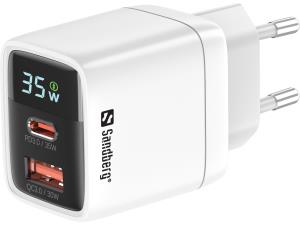 2IN1 Charger 1x USB-C 1x USB 35W 441-52 white