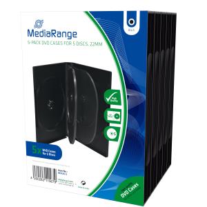 DVD Case For 5pcs (5) BOX35-5 empty cases black